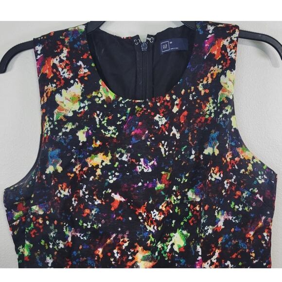 Gap Dress Womens Size 8 Dress Black Splatter Print Dress Classic Streetwear Punk - Picture 2 of 8